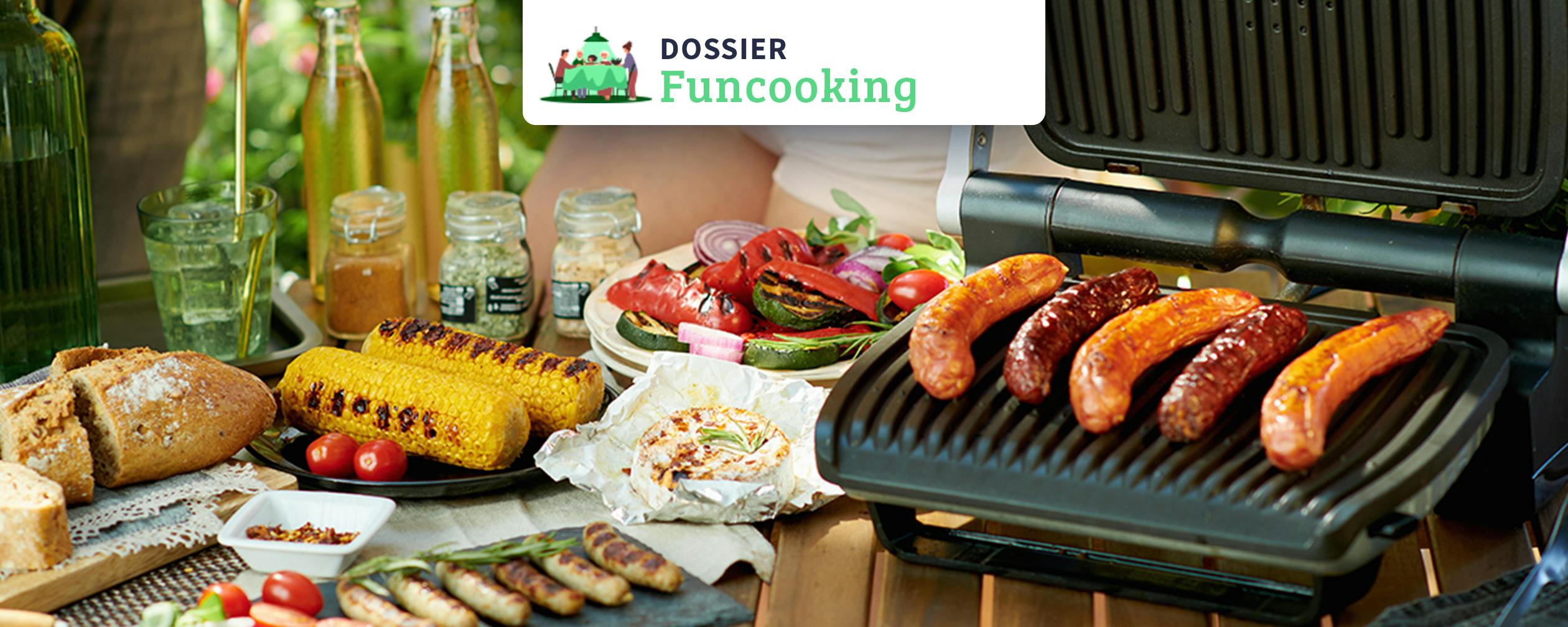 grillplaat funcooking worstjes bbq