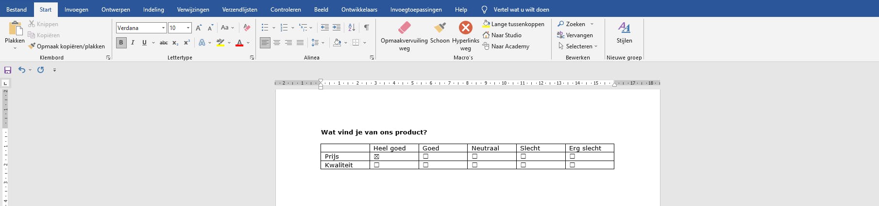 Zo maak je een vragenlijst in Word | ID.nl Zo Maak Je Een Vragenlijst In Word | Id.Nl