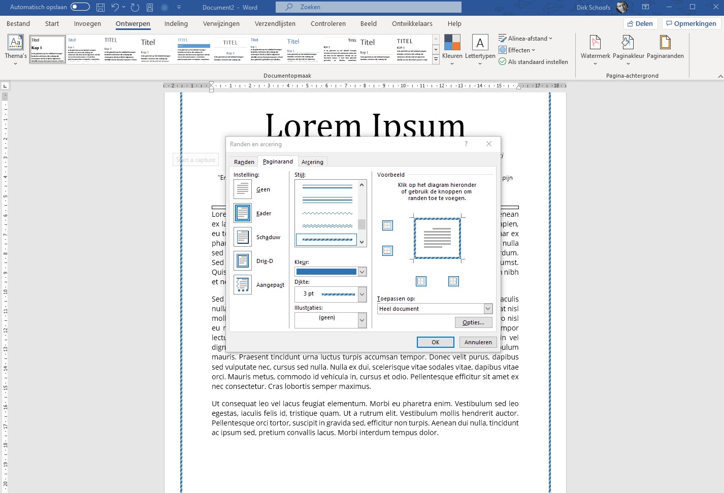 Zo Voeg Je Een Sierlijst Toe Aan Je Word-Document | Id.Nl