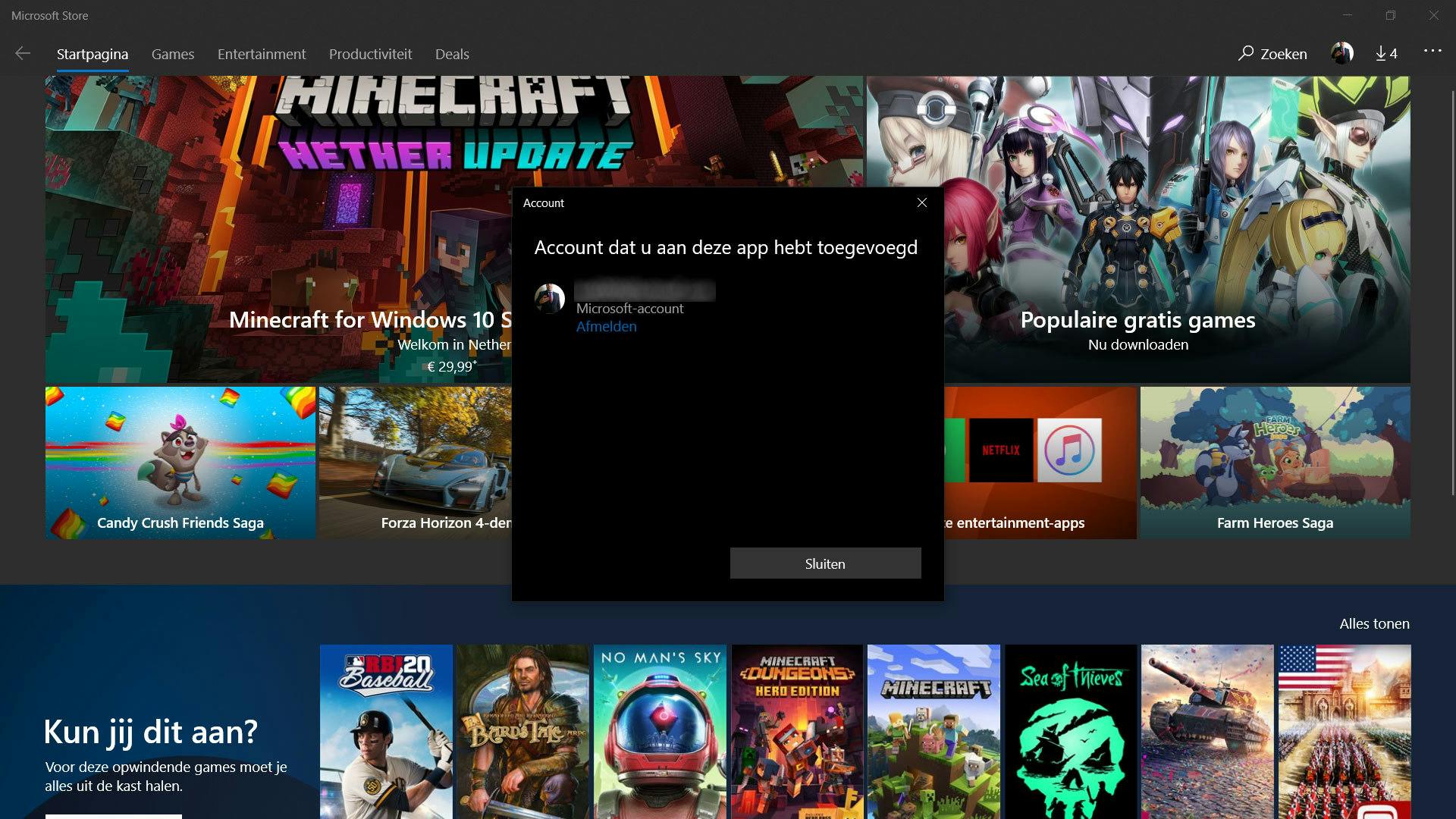Problemen Microsoft Store verhelpen.