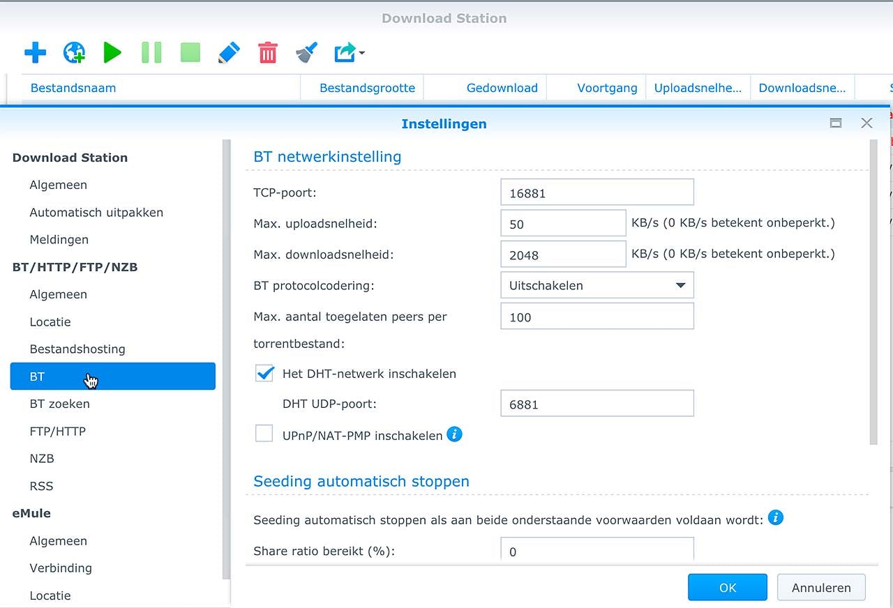 Download Station draait op een Synology NAS en neemt zo ongeveer elke denkbare downloadtaak onder z'n hoede
