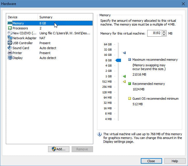 Configureer je virtuele VMWare-computer