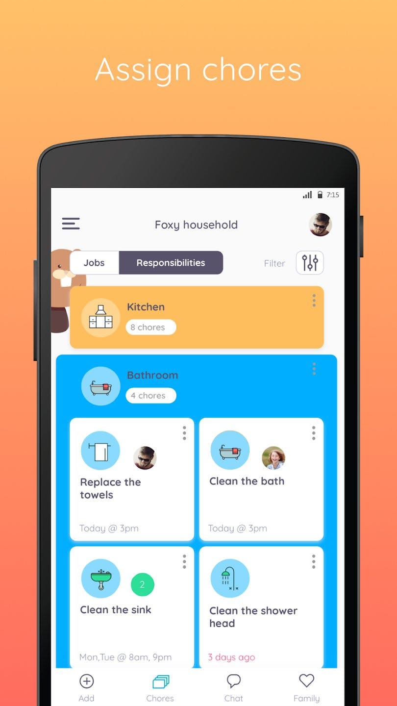Homey-app op een Android-toestel