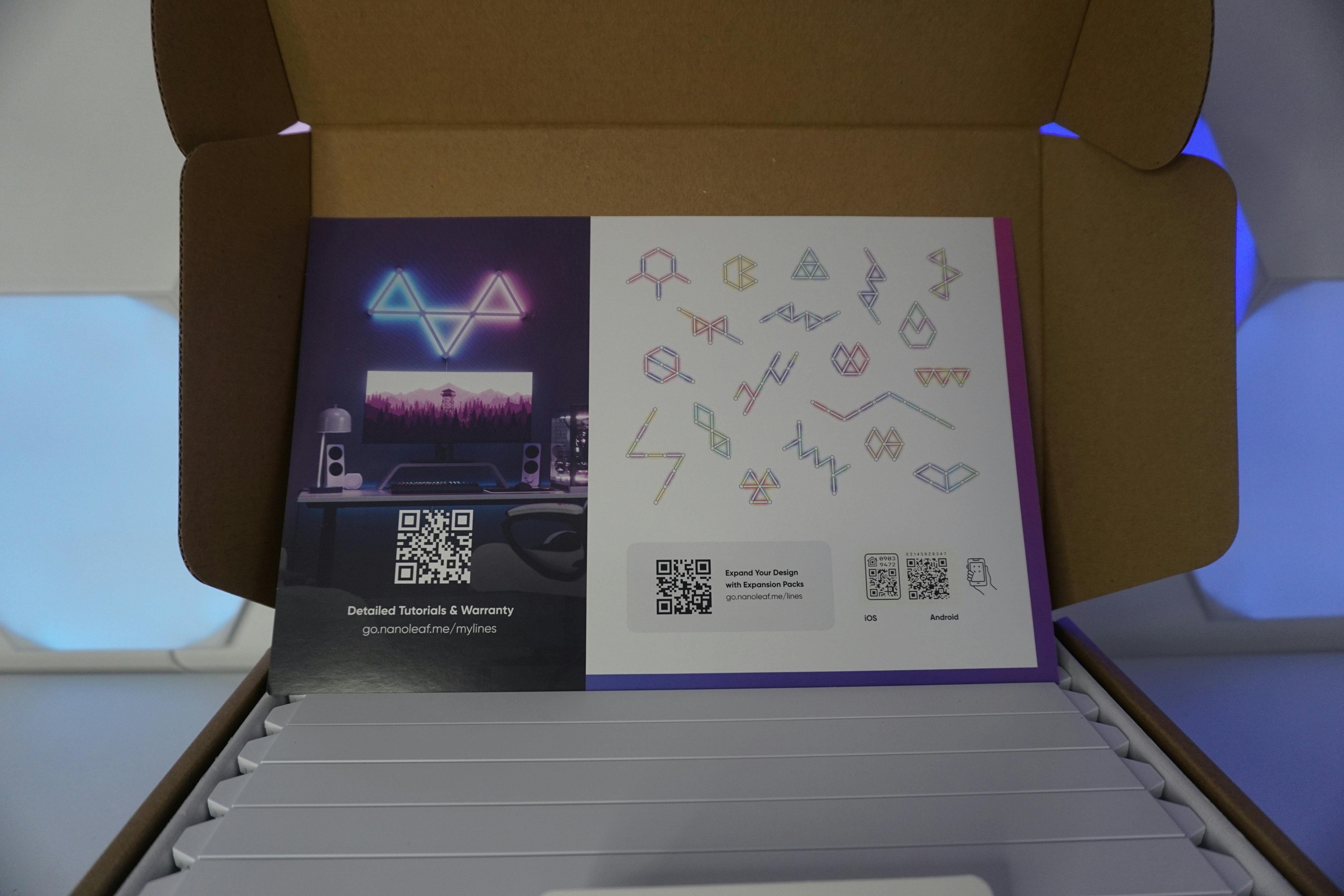 In de verpakking zit een handig kaartje met voorbeeldvormen.