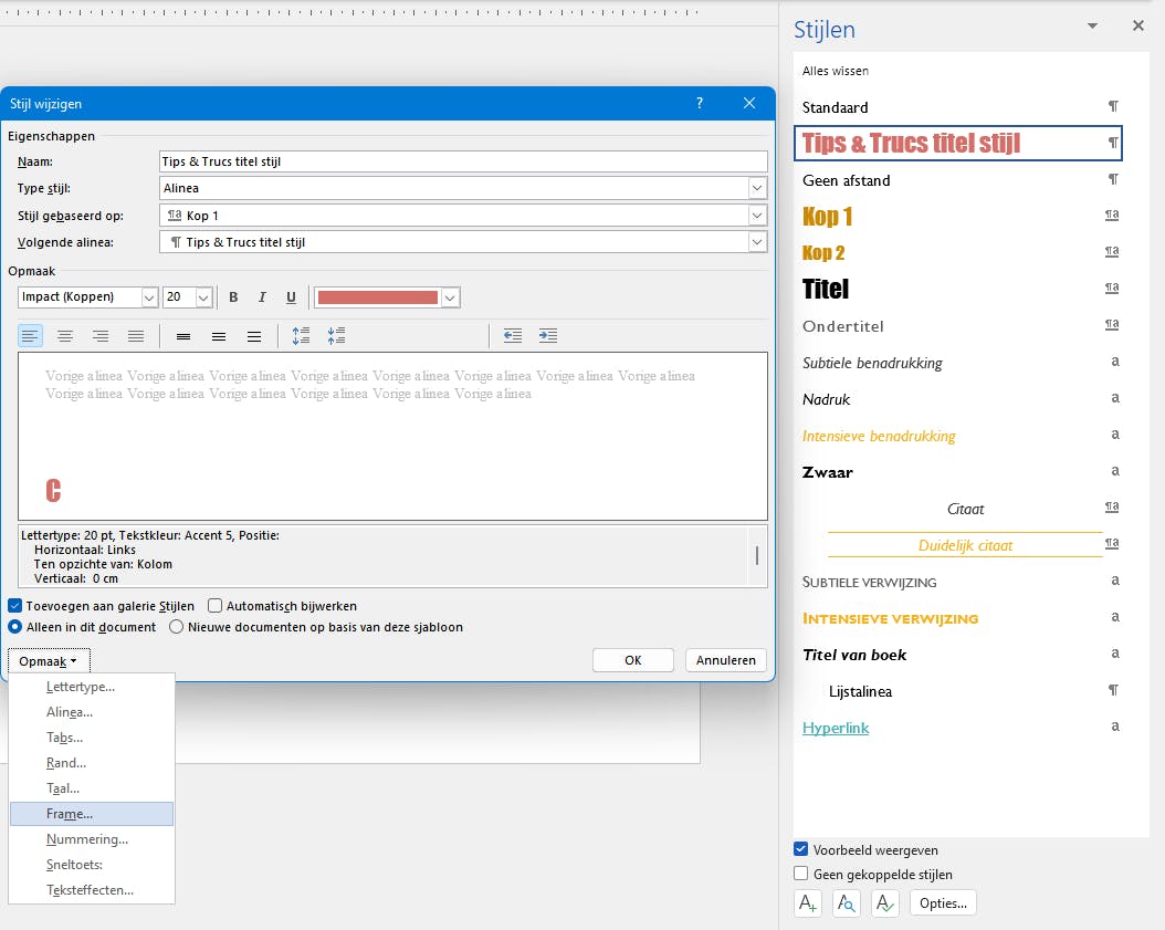 Thema’s en stijlen maken het makkelijker een consistente (huis)stijl aan te houden.