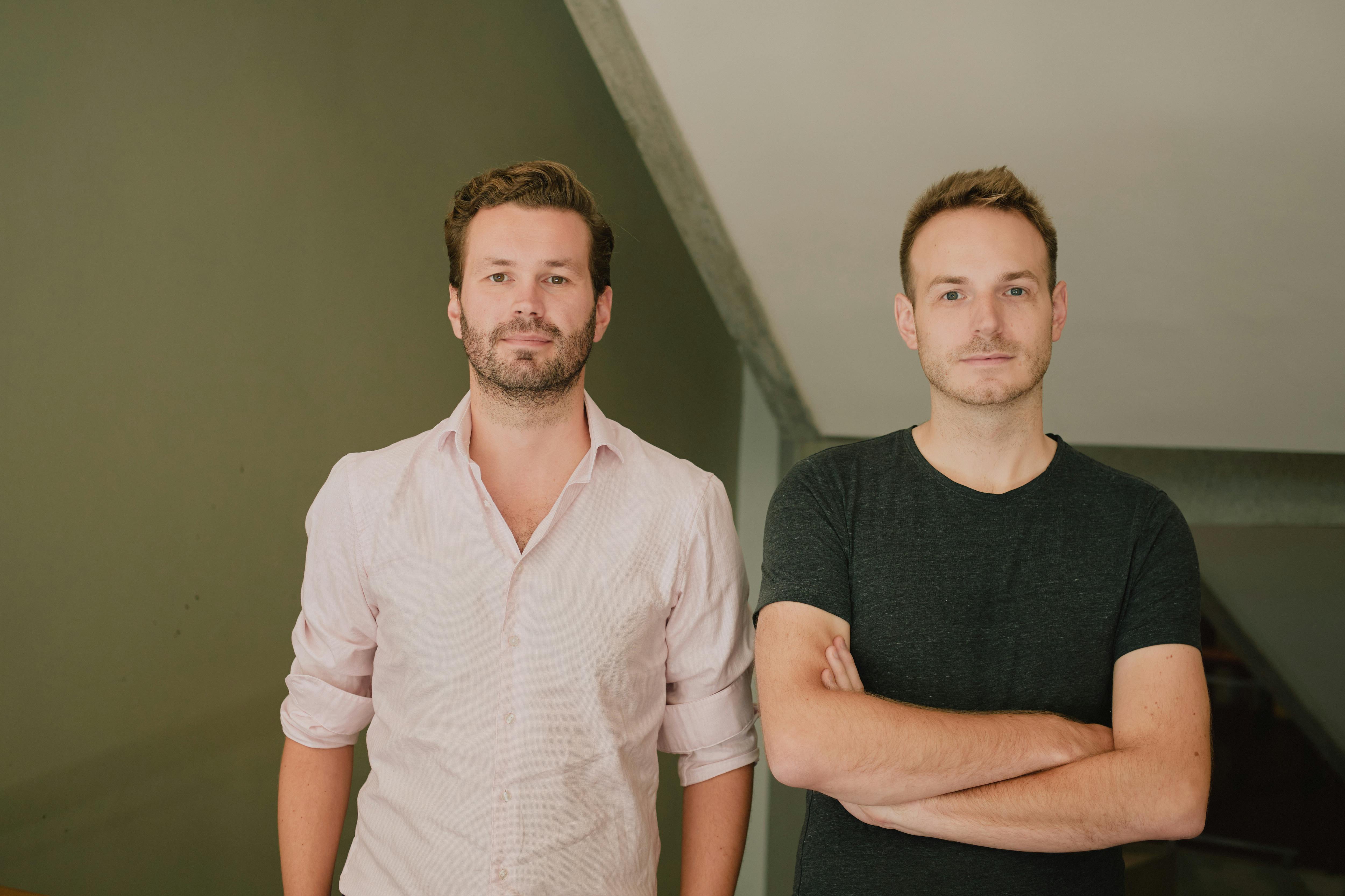 Homey-uitvinders Stefan Witkamp (links) en Emile Nijssen (rechts).