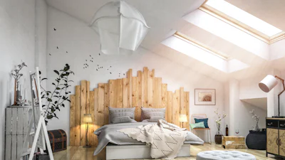 In 5 stappen van rommelzolder naar slaapkamer, werkplek of wasruimte