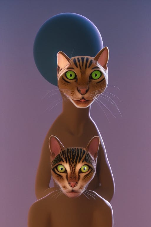 Twee hoofden zijn niet ongebruikelijk in portretmodus. Spelen met parameters kan helpen.