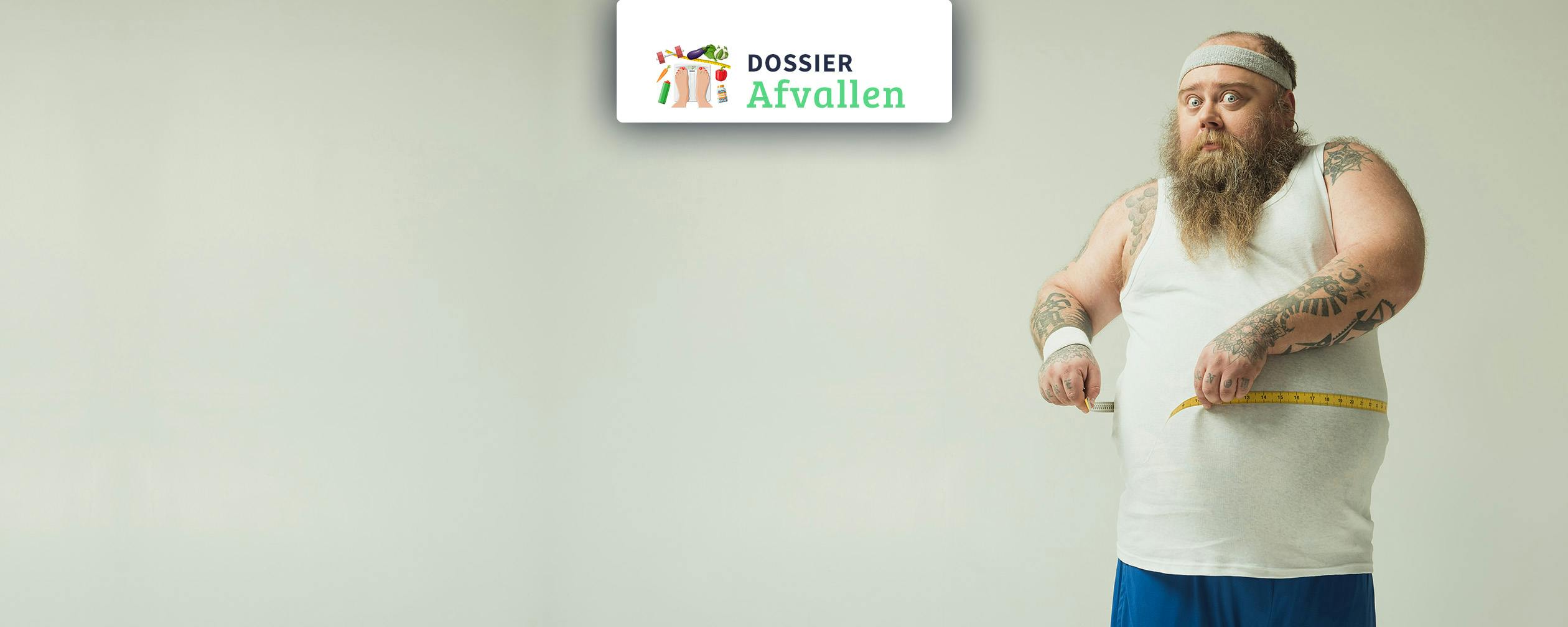 Dikke man met meetlint