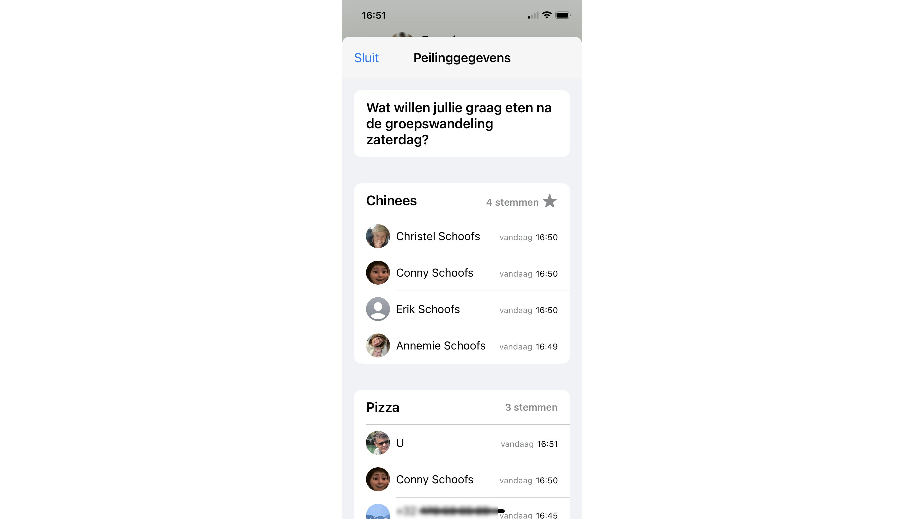 De familie Schoofs kiest voor Chinees eten.