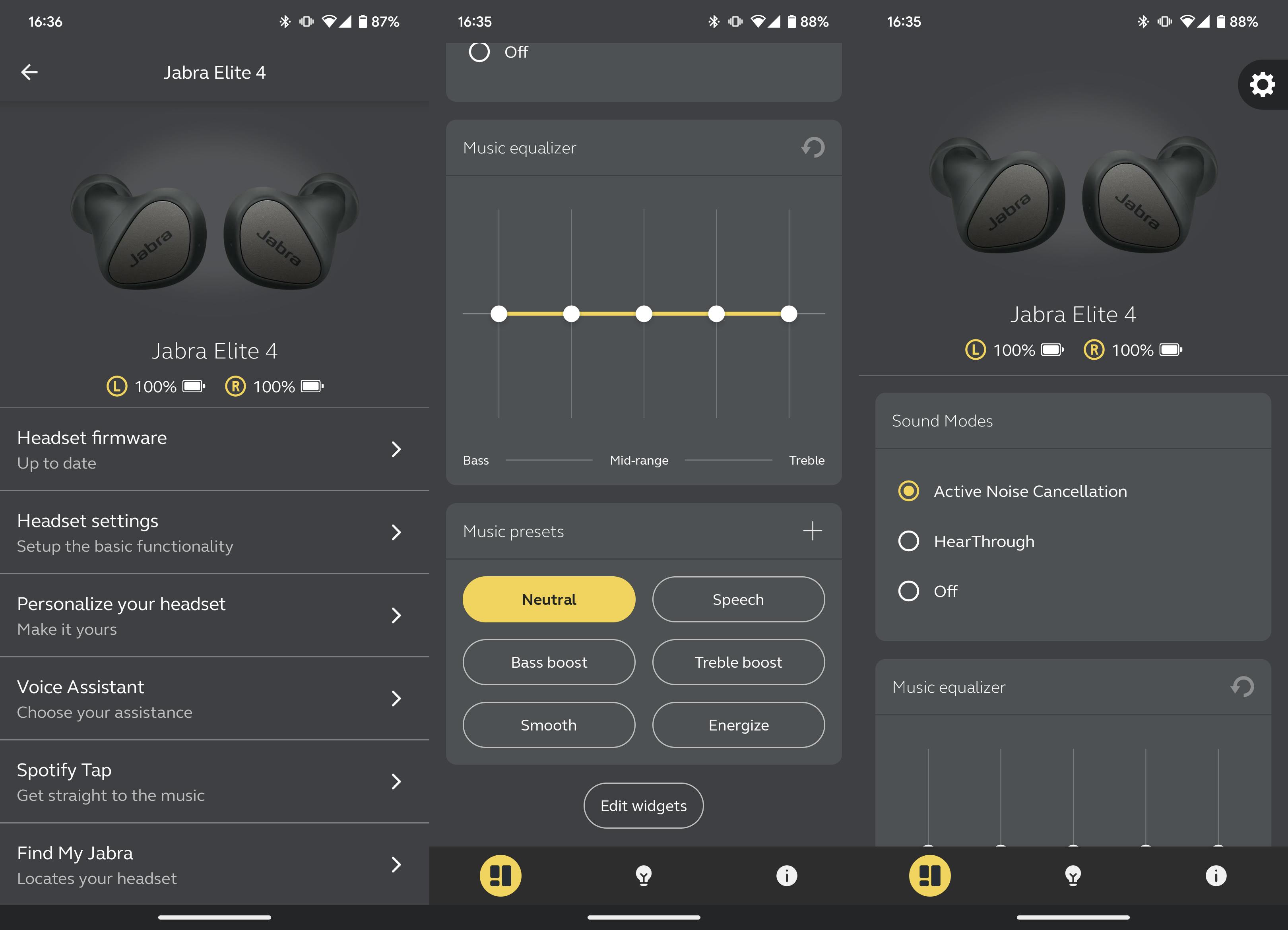 De Sound+-app ziet er professioneel uit.