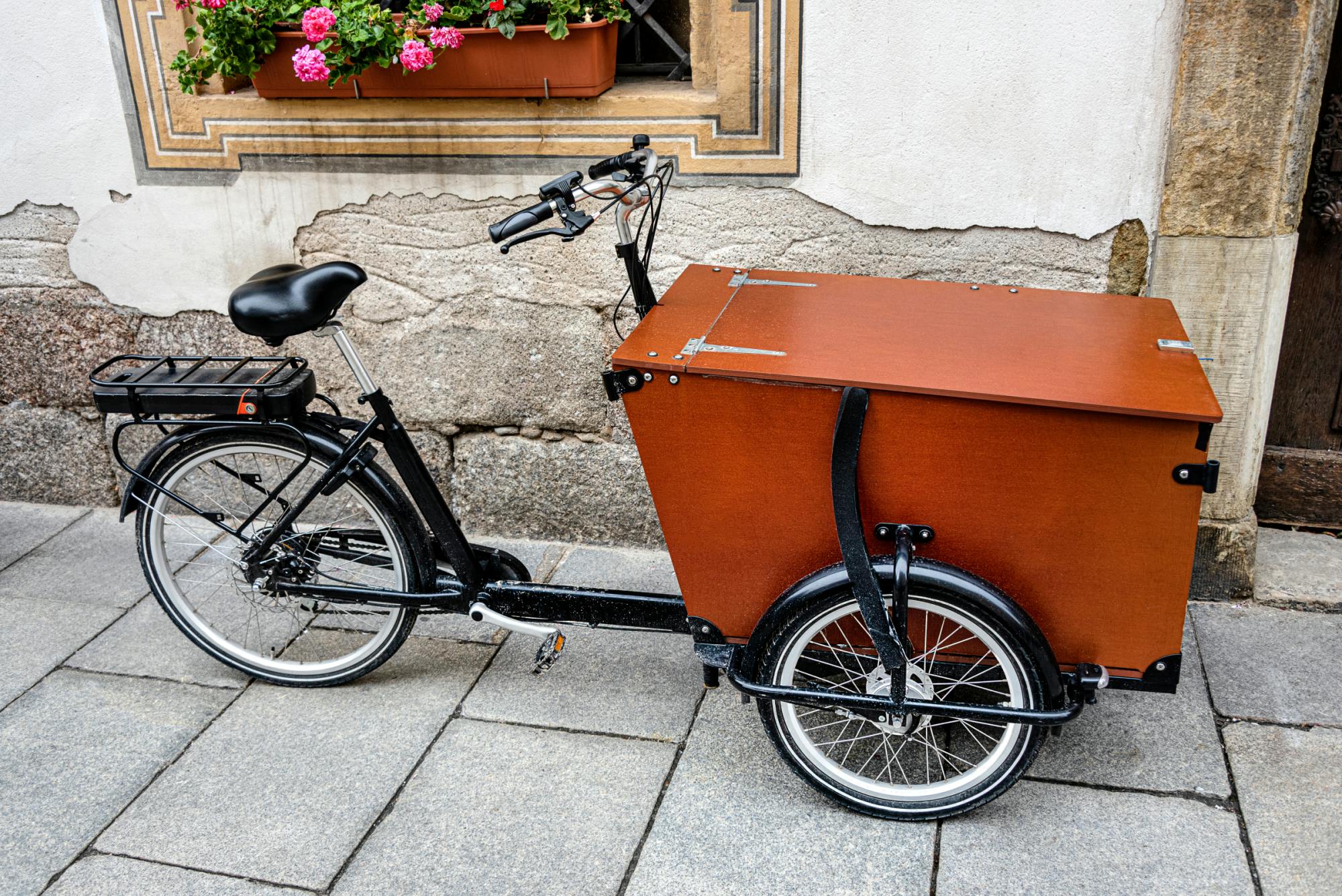 Elektrische cargobike met bak