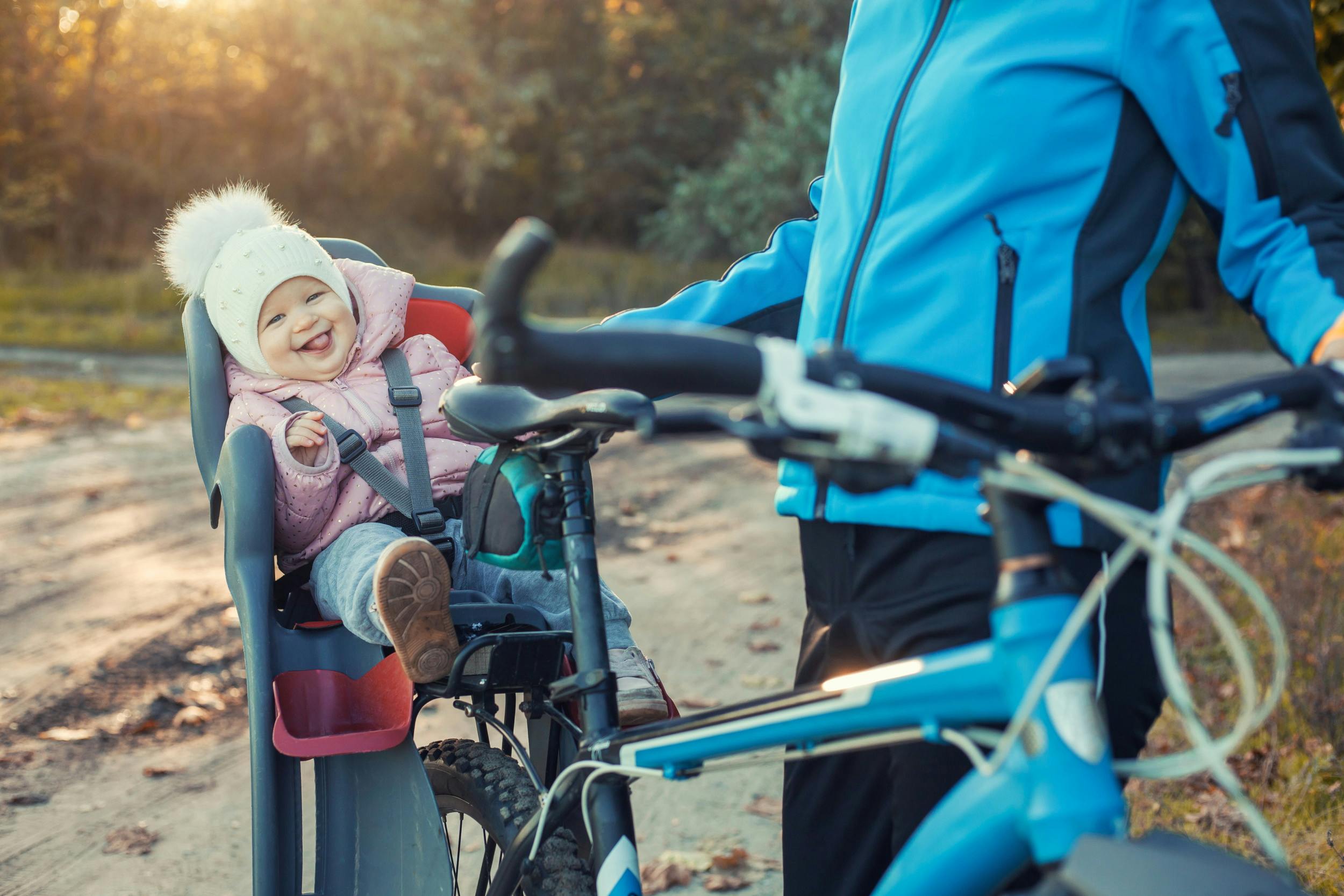Kindje achterop fiets