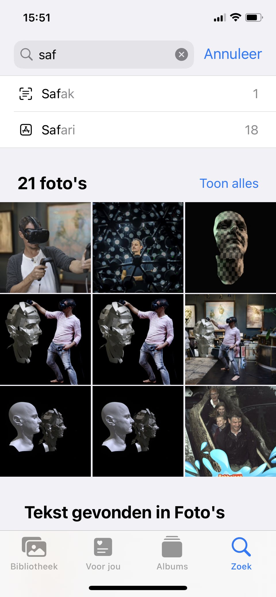In Foto’s zitten 21 afbeeldingen uit Safari.