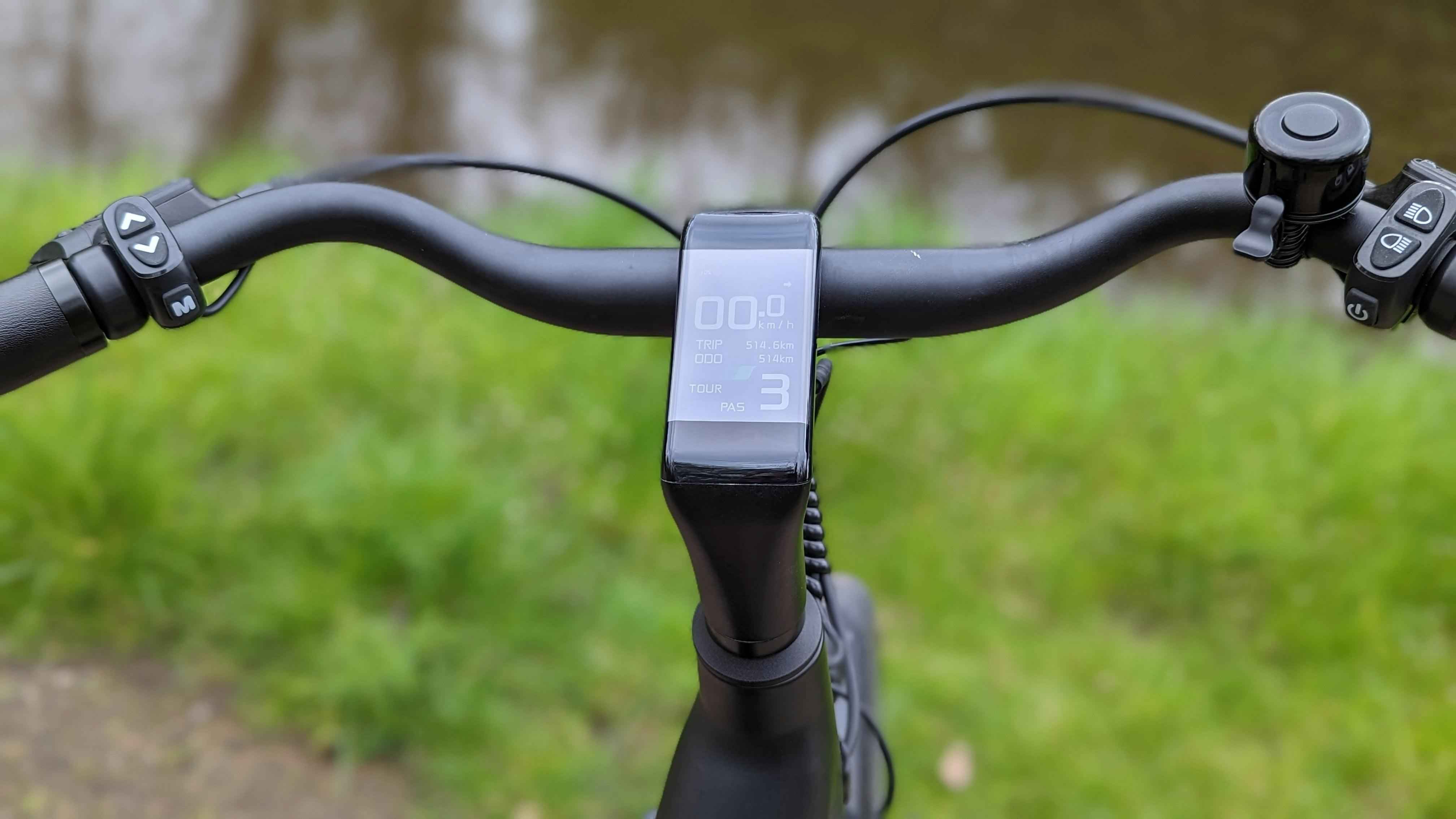 ... Een display in het stuur verwerkt ...