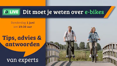 Wat wil jij weten over e-bikes? Meld je nu aan voor de gratis livestream!