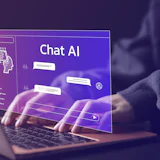 Chat AI praten met een robot
