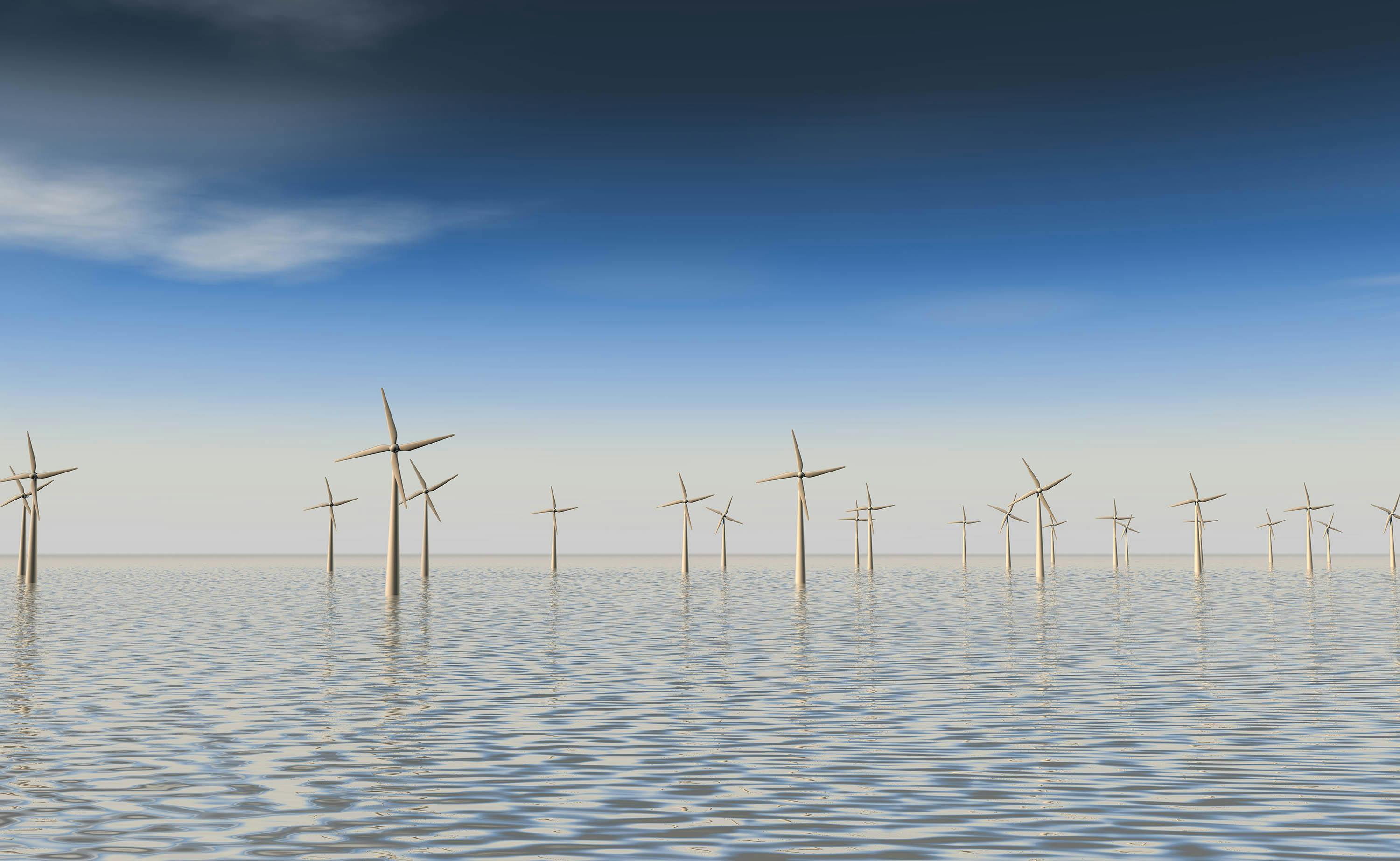 Windmolens op zee wekken tot 40 procent meer energie op dan windmolens op het vaste land.