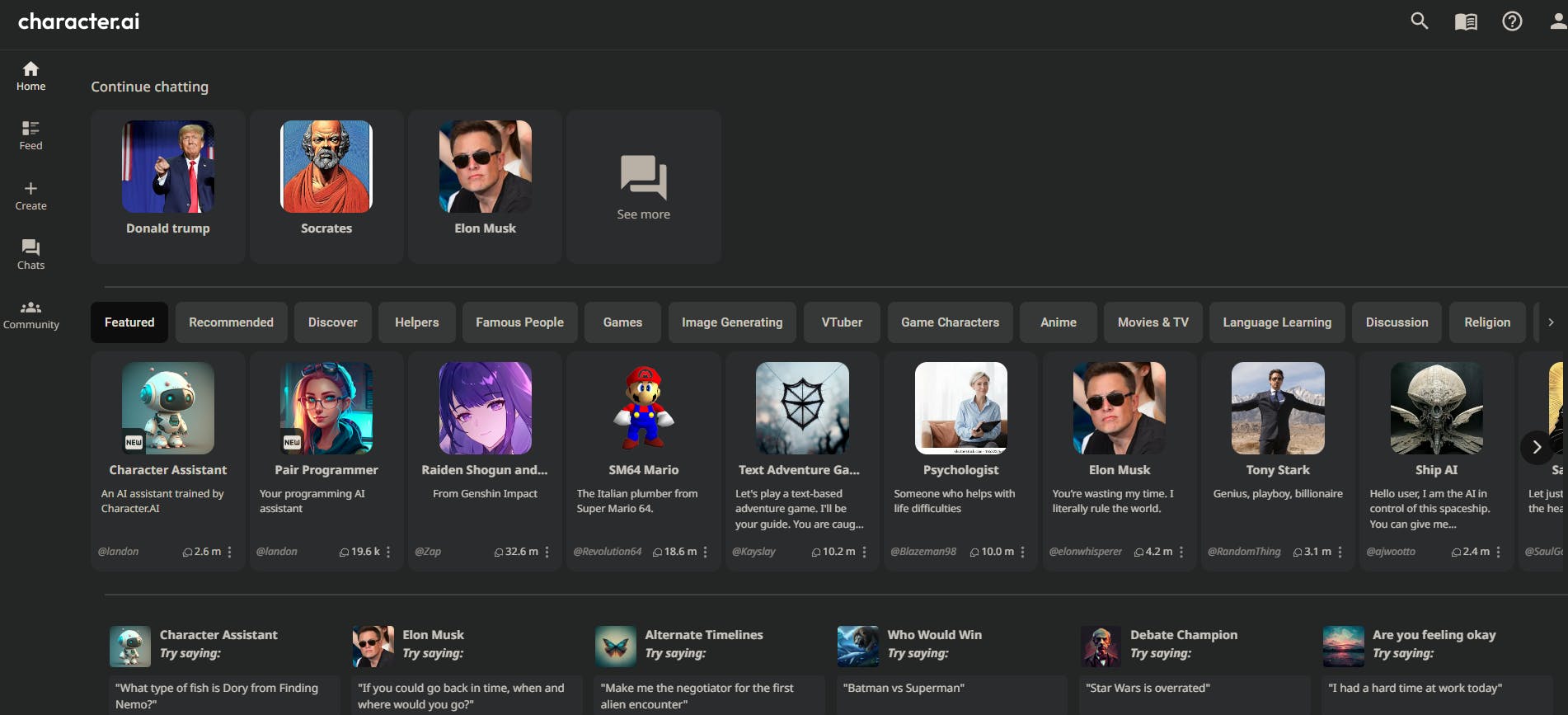 Een onderonsje met Socrates, Elon Musk of Donald Trump.