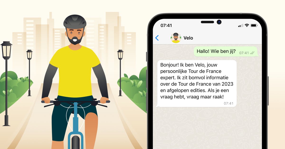 Vragen over de Tour de France 2023? Daar is een chatbot voor!