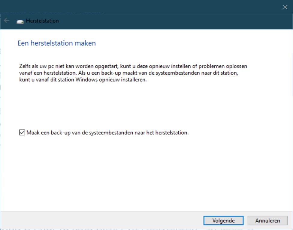 Zelf een herstelstation maken.