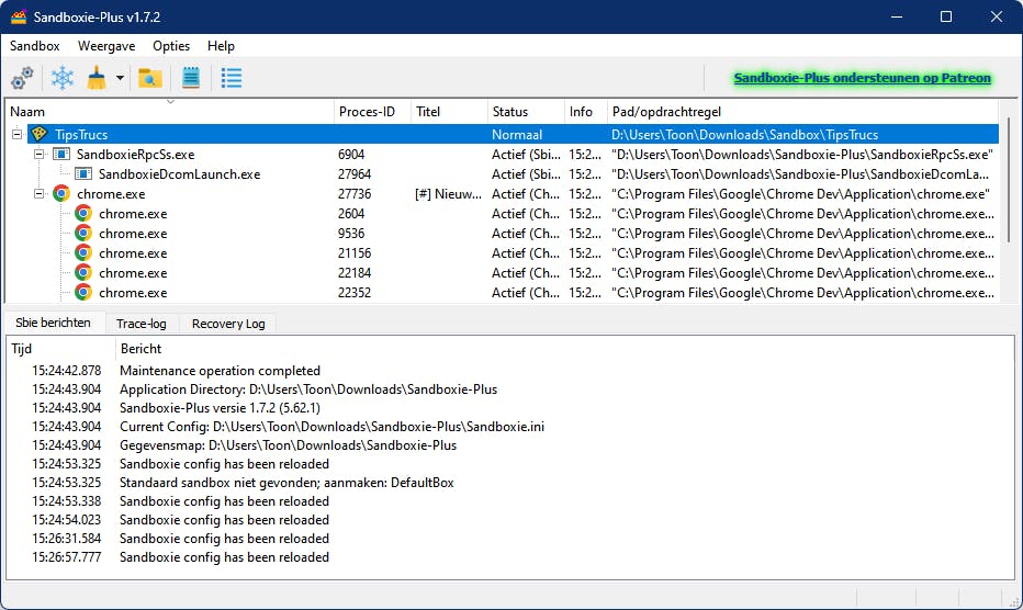 Sandboxie-Plus is een handige tool om twijfelachtige apps of sites te verkennen.