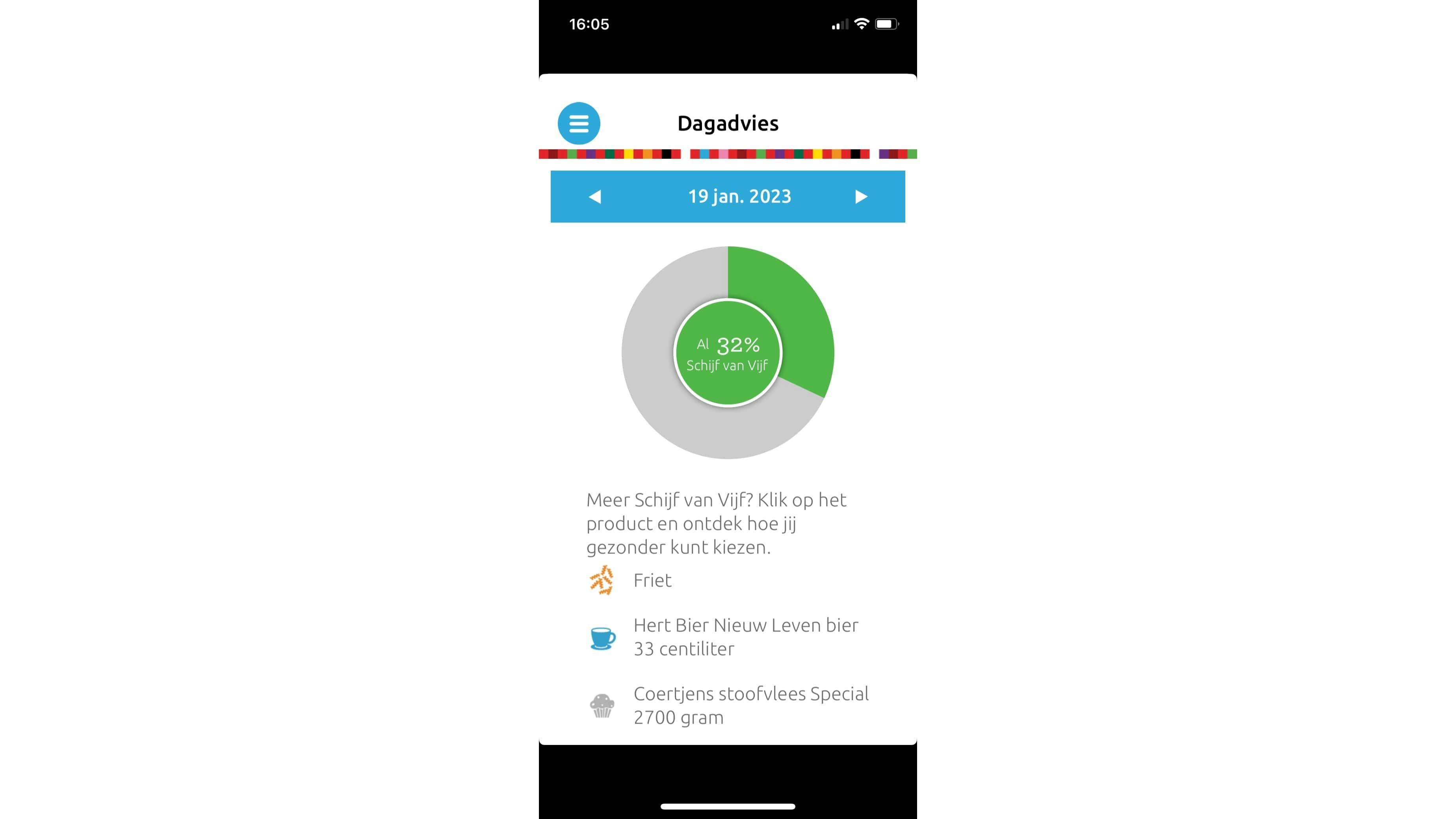 Lees in het dagelijkse advies hoe je gezonder kunt eten.