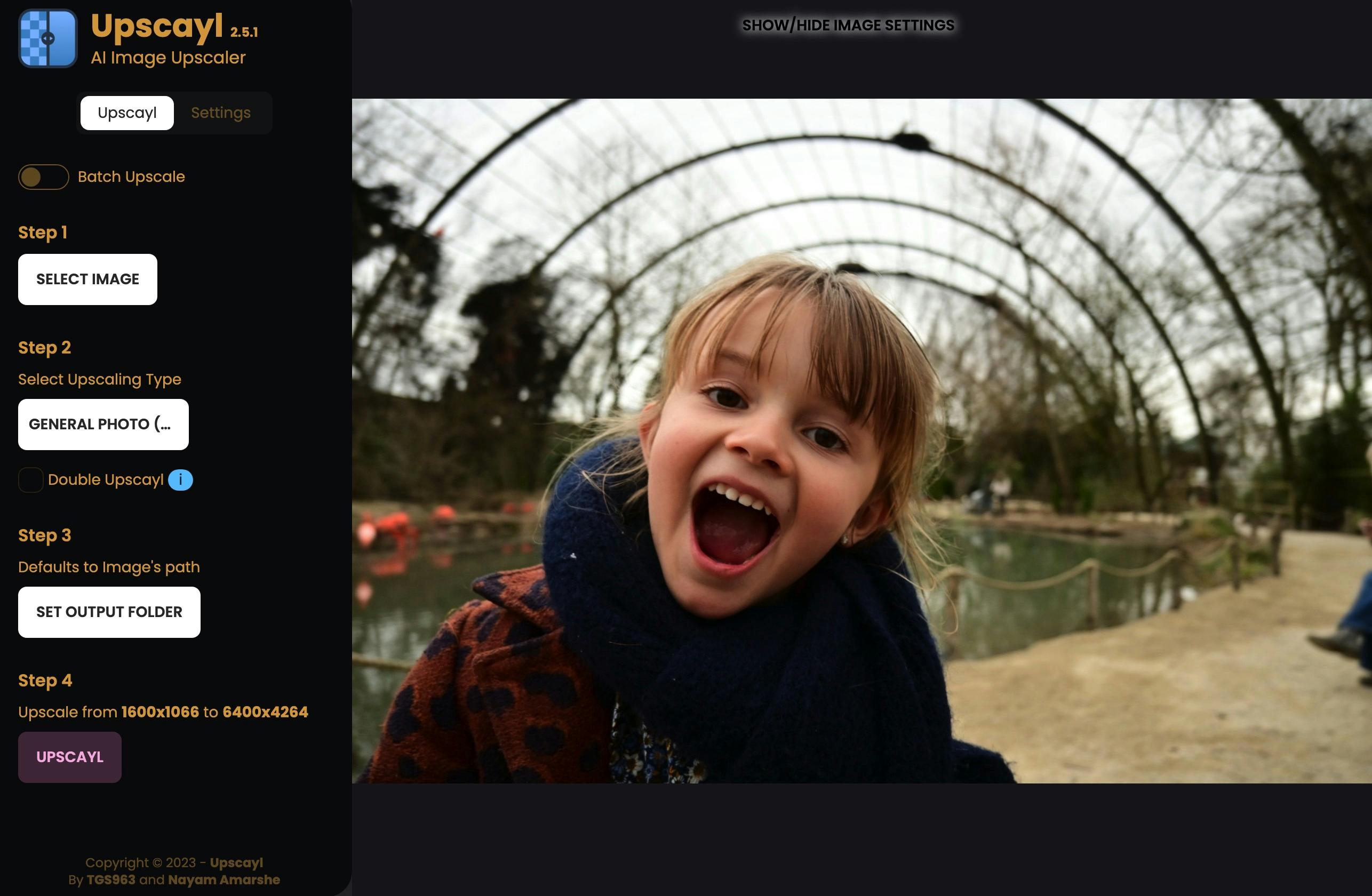 Sleep de afbeelding in het werkvlak.