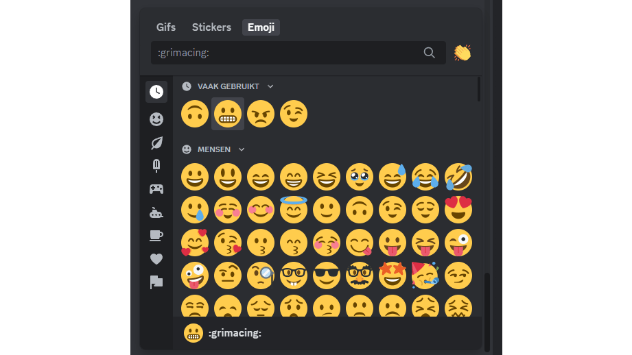 Discord beschikt niet alleen over alle bekende emoji, je kunt ook stickers gebruiken en gifjes plaatsen.