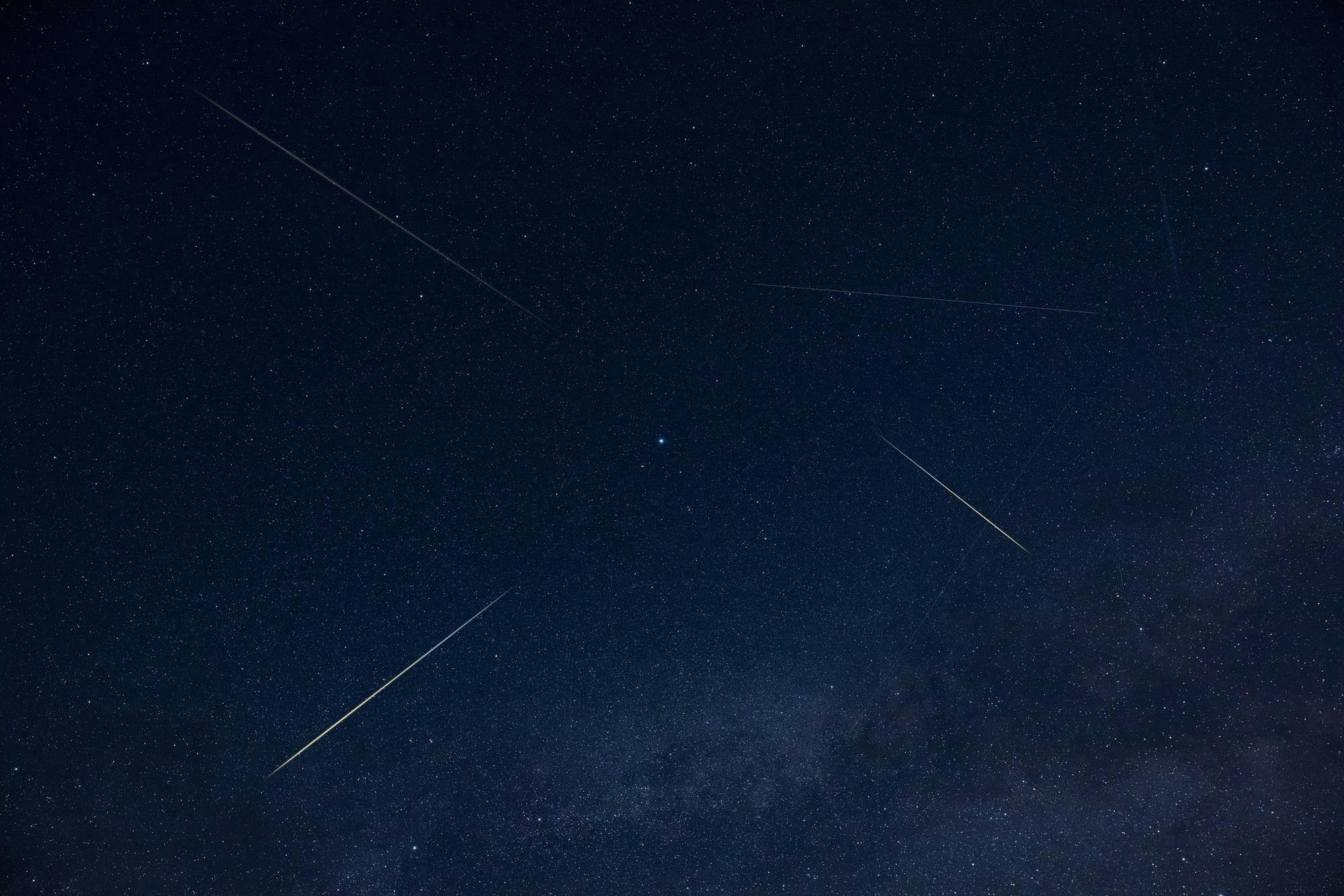 Sterrenregen tijdens de perseïden