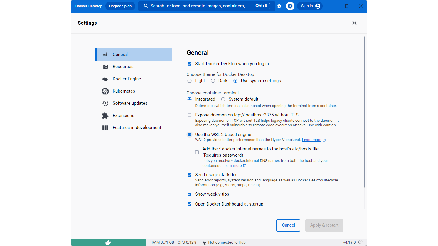Docker Desktop is er helemaal klaar voor.