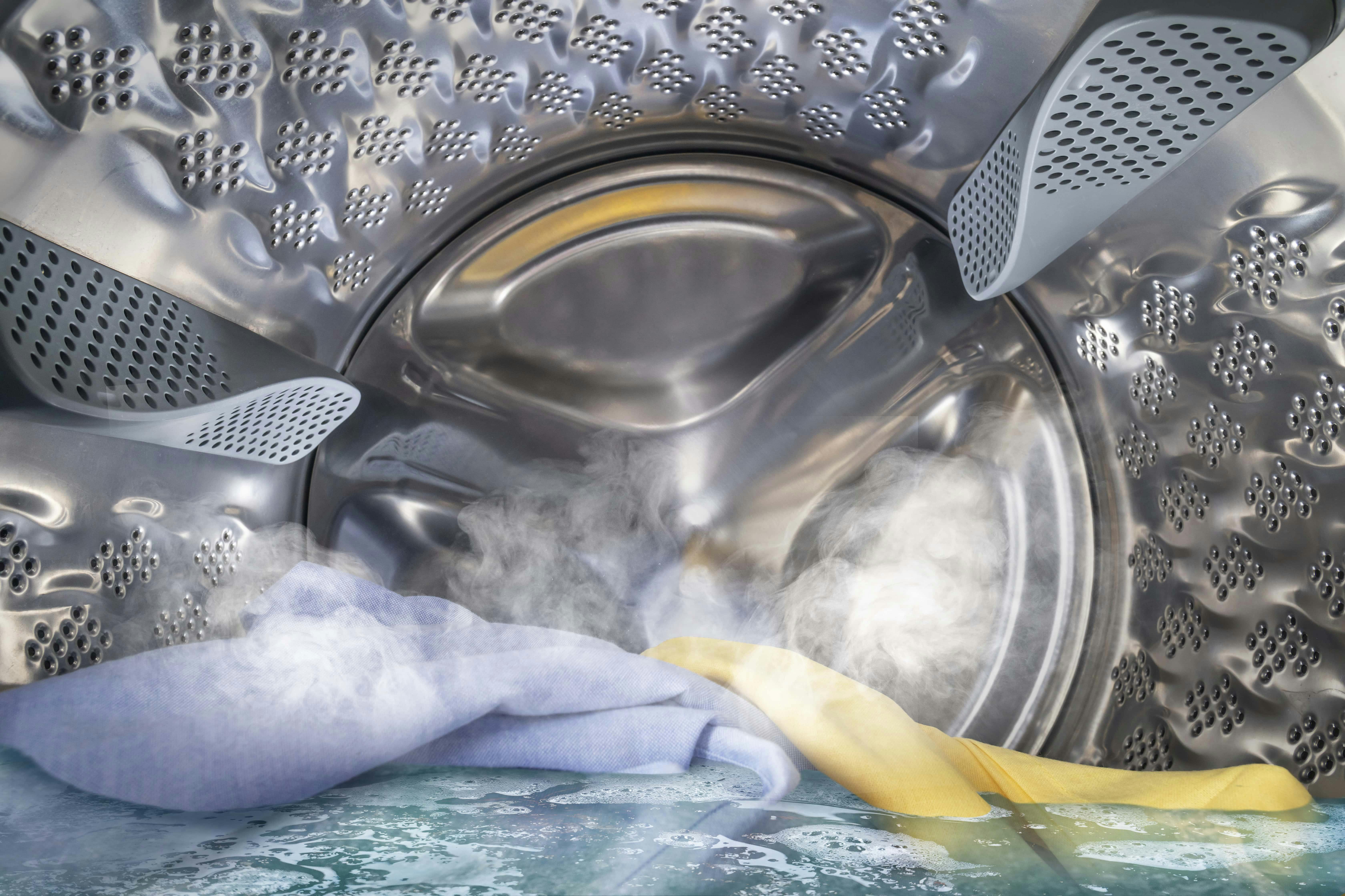 wastrommel met inhoud