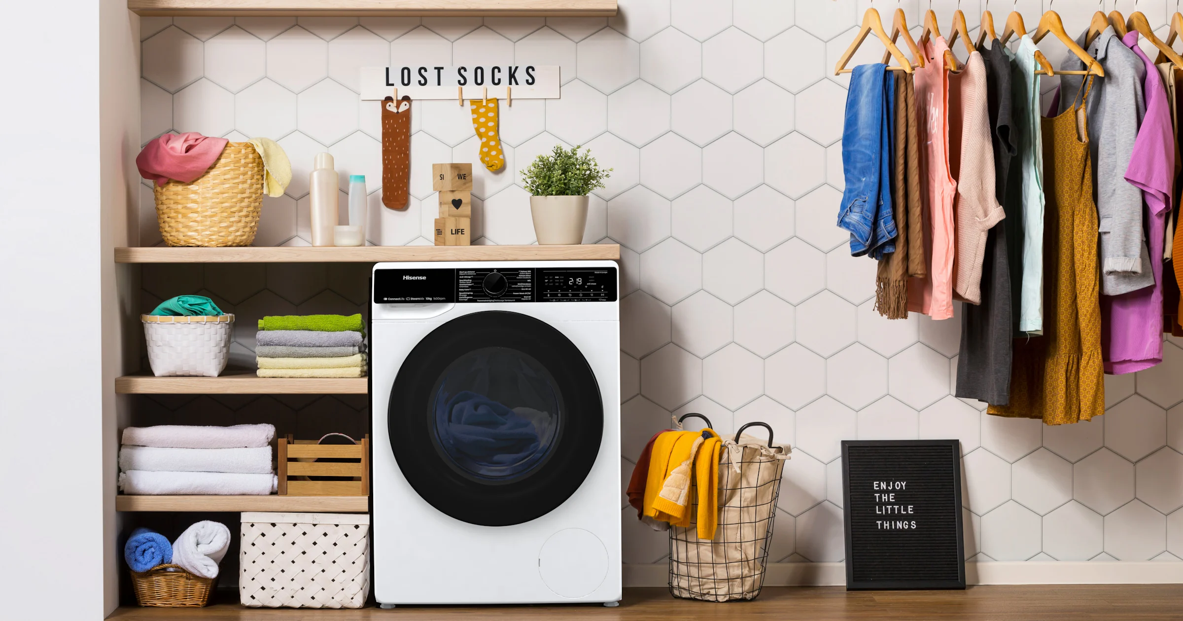 Wat vindt ons testpanel van de Hisense WF5V163BW-wasmachine?