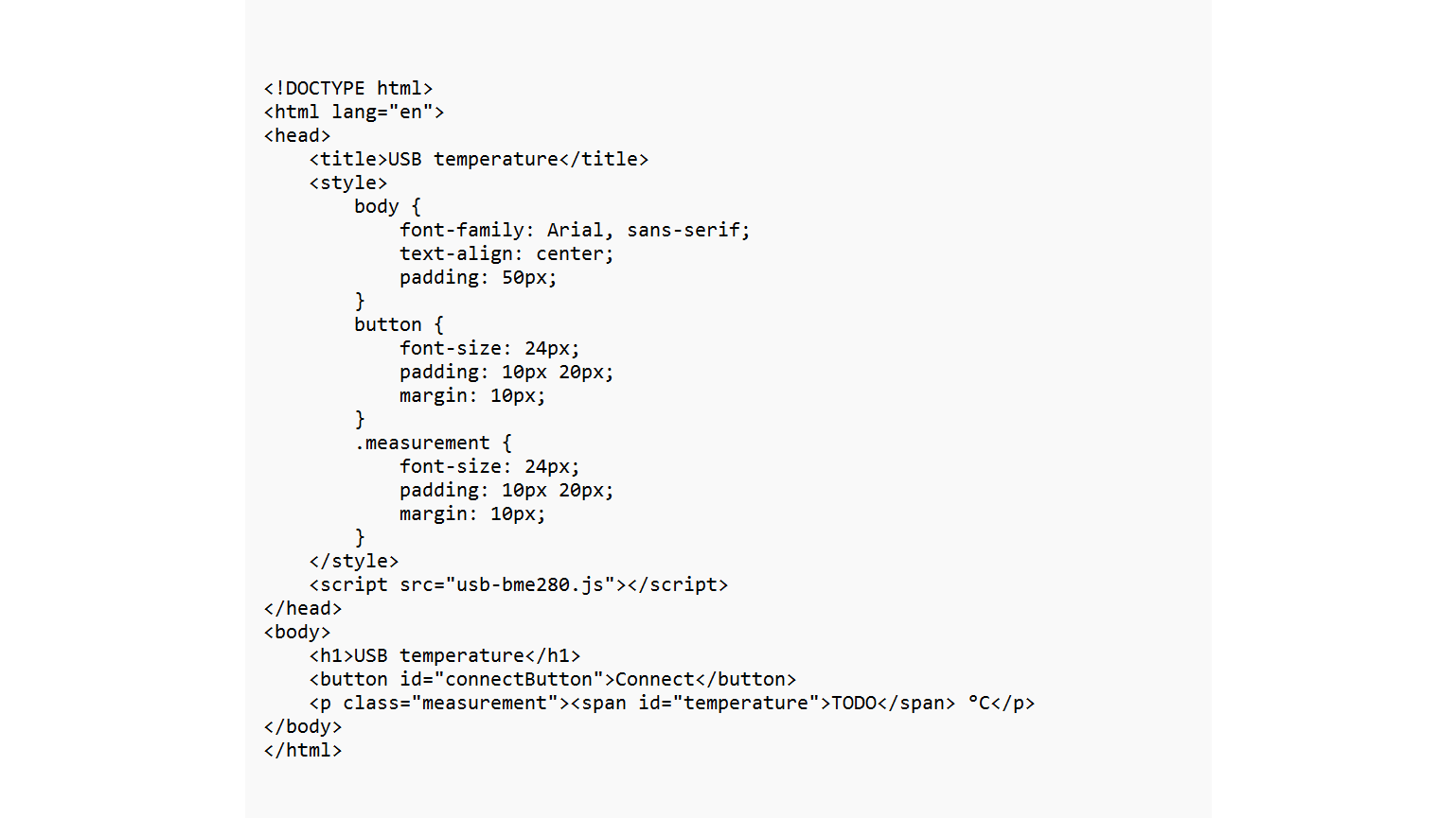 De code kun je downloaden van deze pagina en daarna vanuit een programma als Kladblok overnemen.