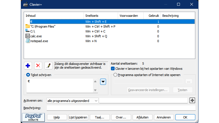 Met Clavier+ koppel je heel eenvoudig sneltoetsen aan uiteenlopende acties.