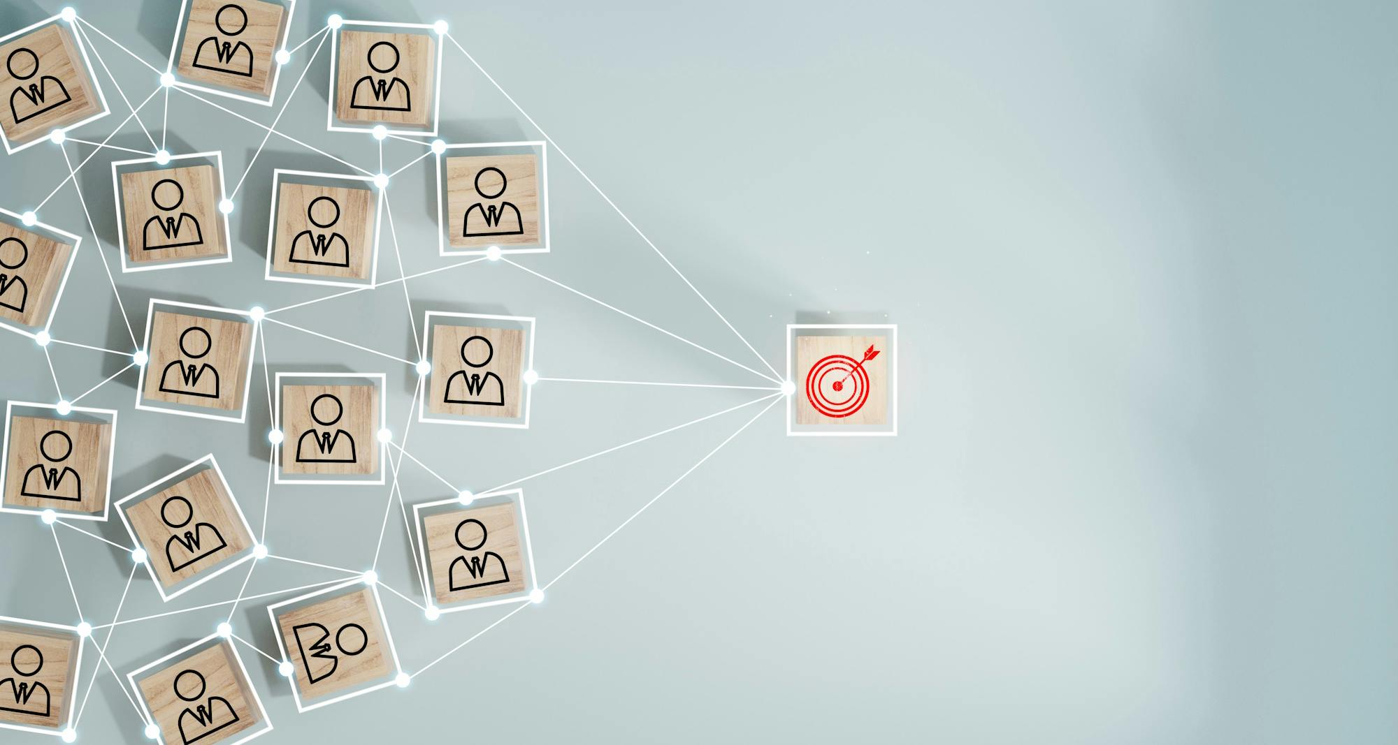 Verbeelding van mensen in een cooperatie