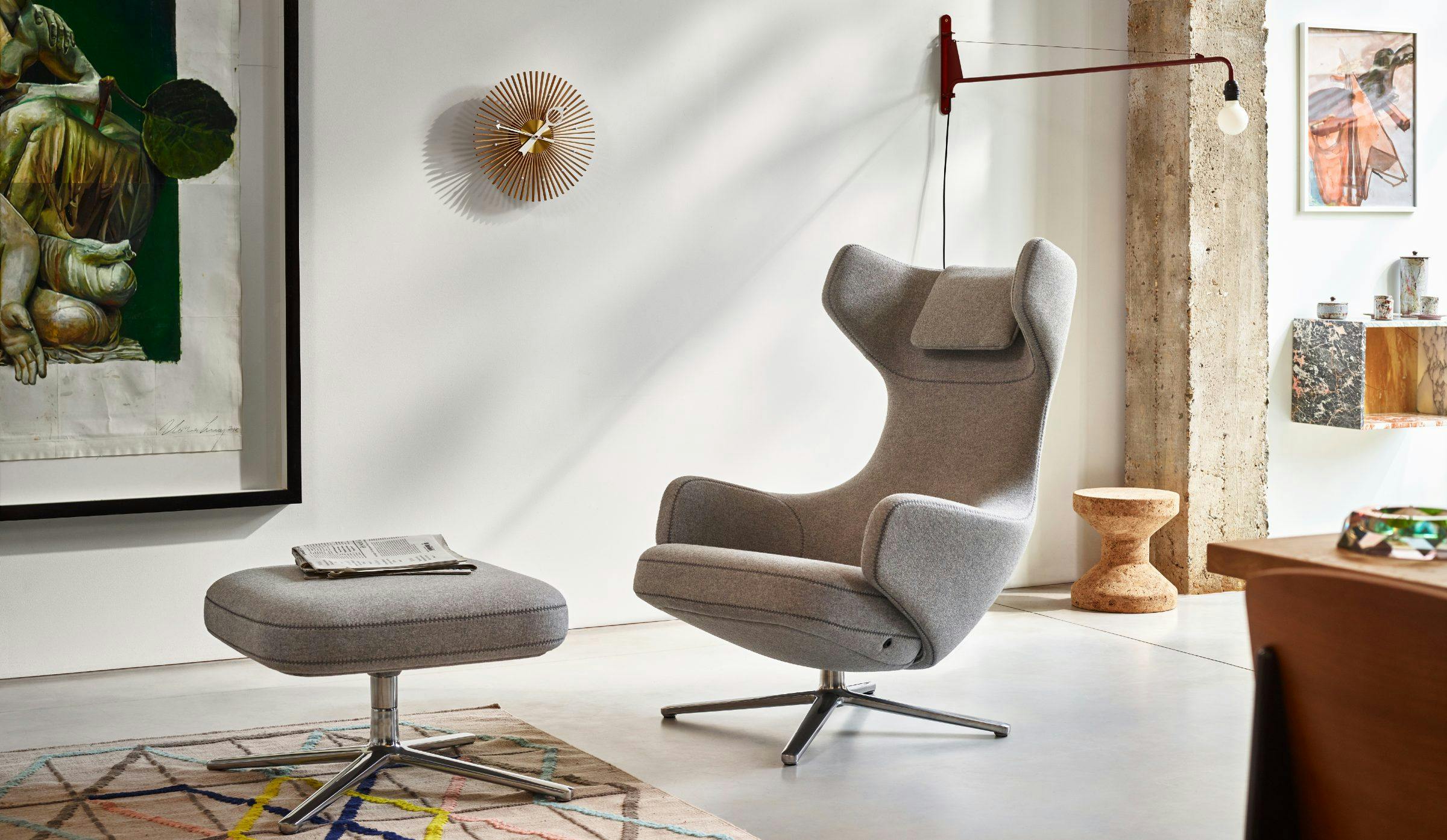 Designstoel in woonkamer