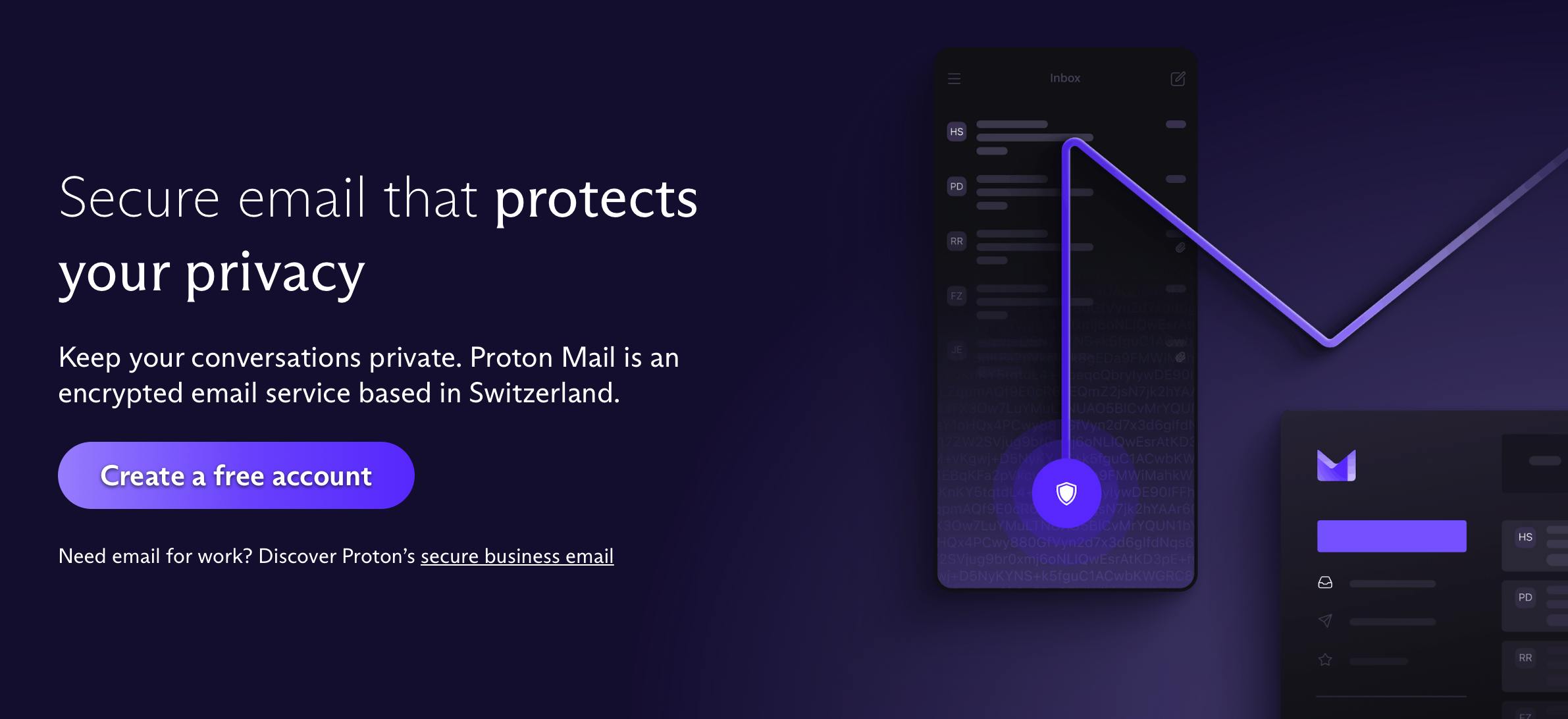 Proton Mail is onderworpen aan de strenge Zwitserse privacywetgeving.