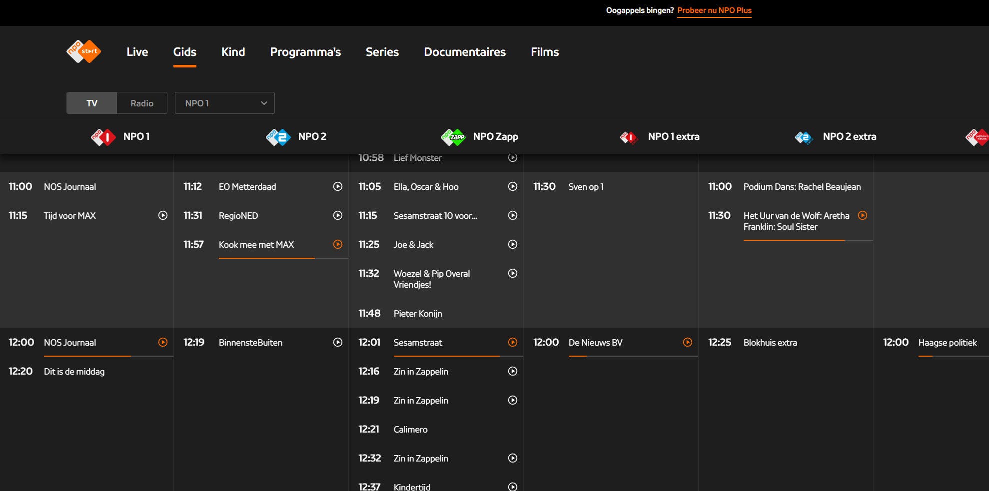 Zo gebruik je ondertitels in NPO Start en NPO Plus op je televisie