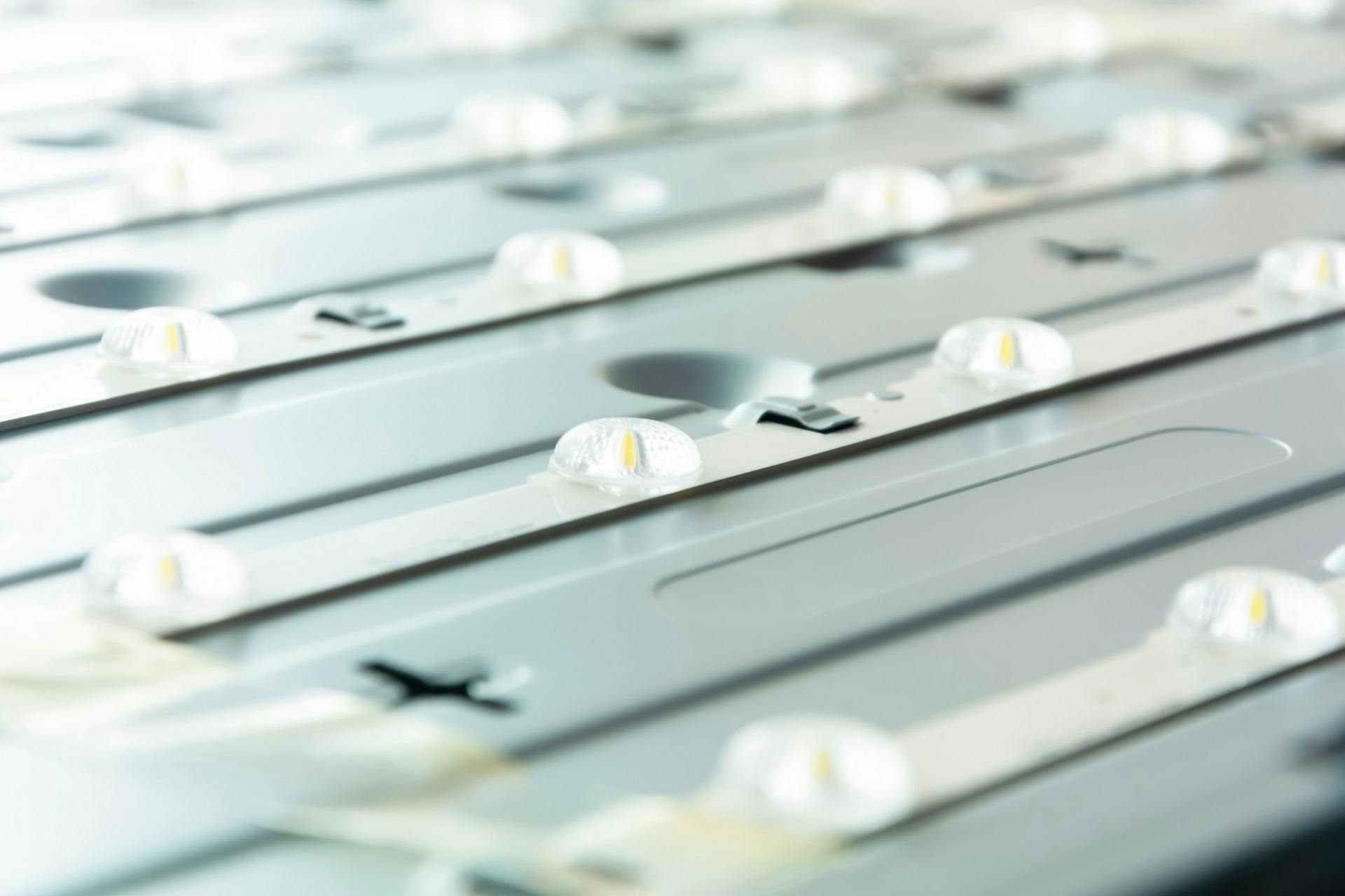 Zo zien de leds in de achtergrondverlichting van een tv er uit.