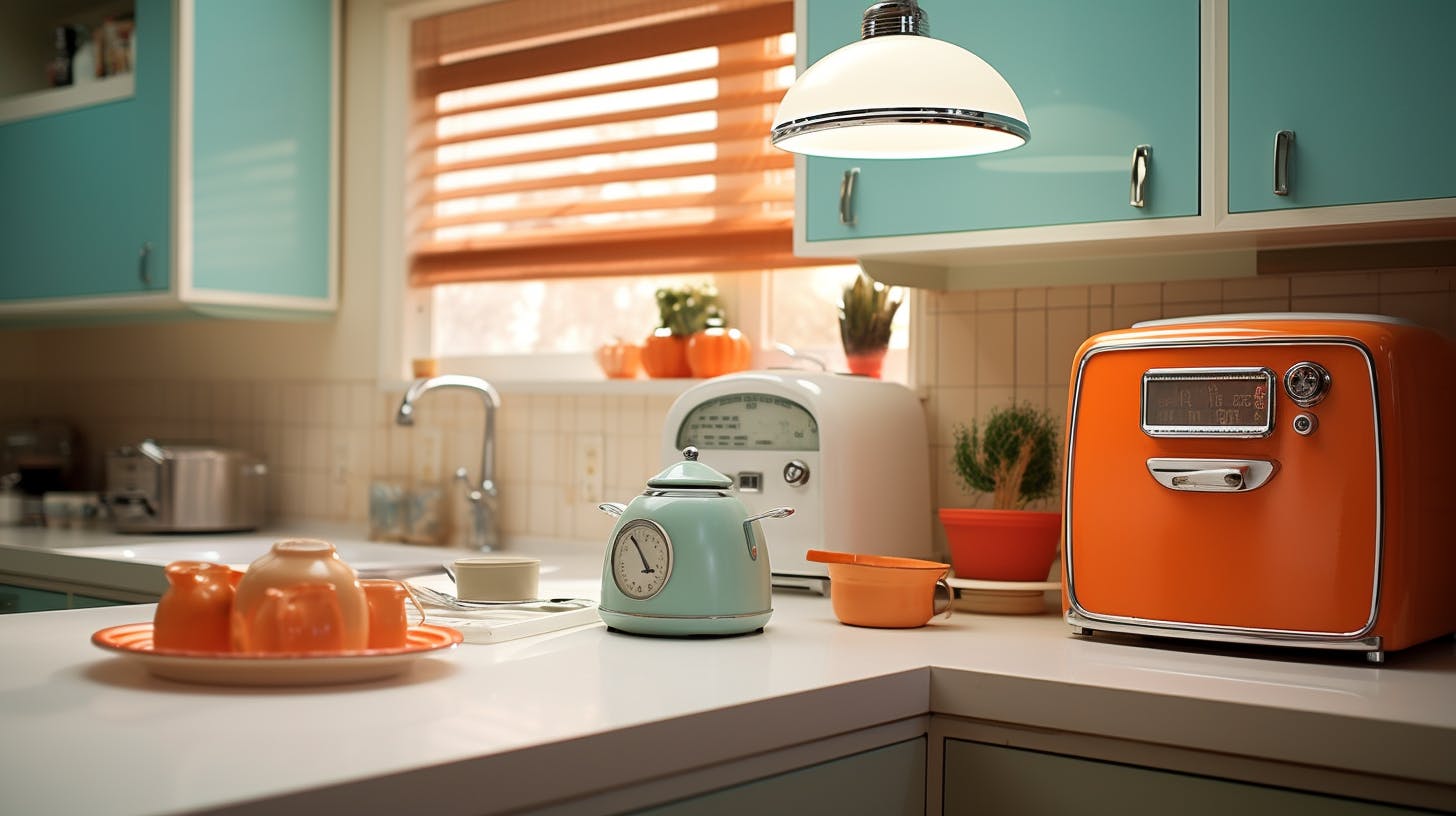 Een keuken in sixties stijl