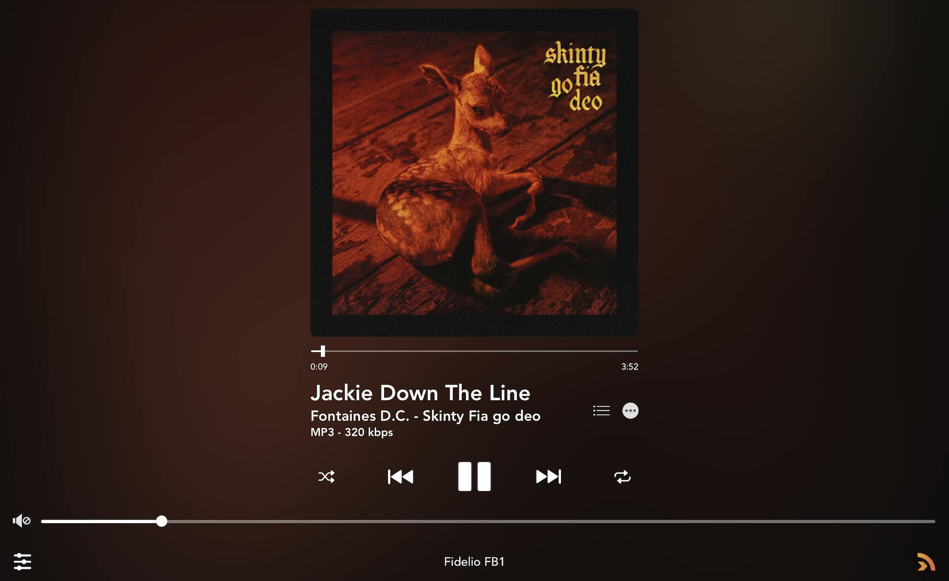 Screenshot van wat er speelt in de Philips Sound-app.