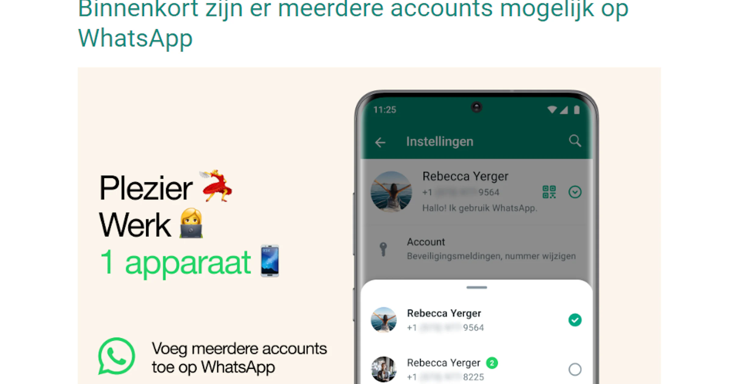 Nieuw: twee WhatsApp-accounts op één telefoon!
