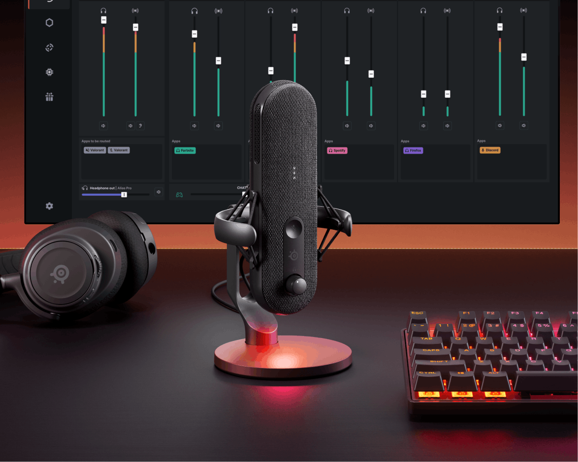 Test de Steelseries Alias-microfoon
