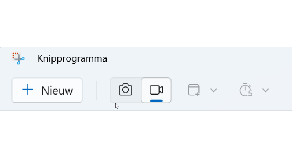 Video’s van je scherm opnemen met Knipprogramma.