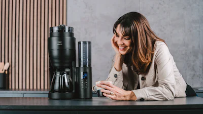 Vers gemalen koffie smaakt naar meer met de Melitta AromaFresh