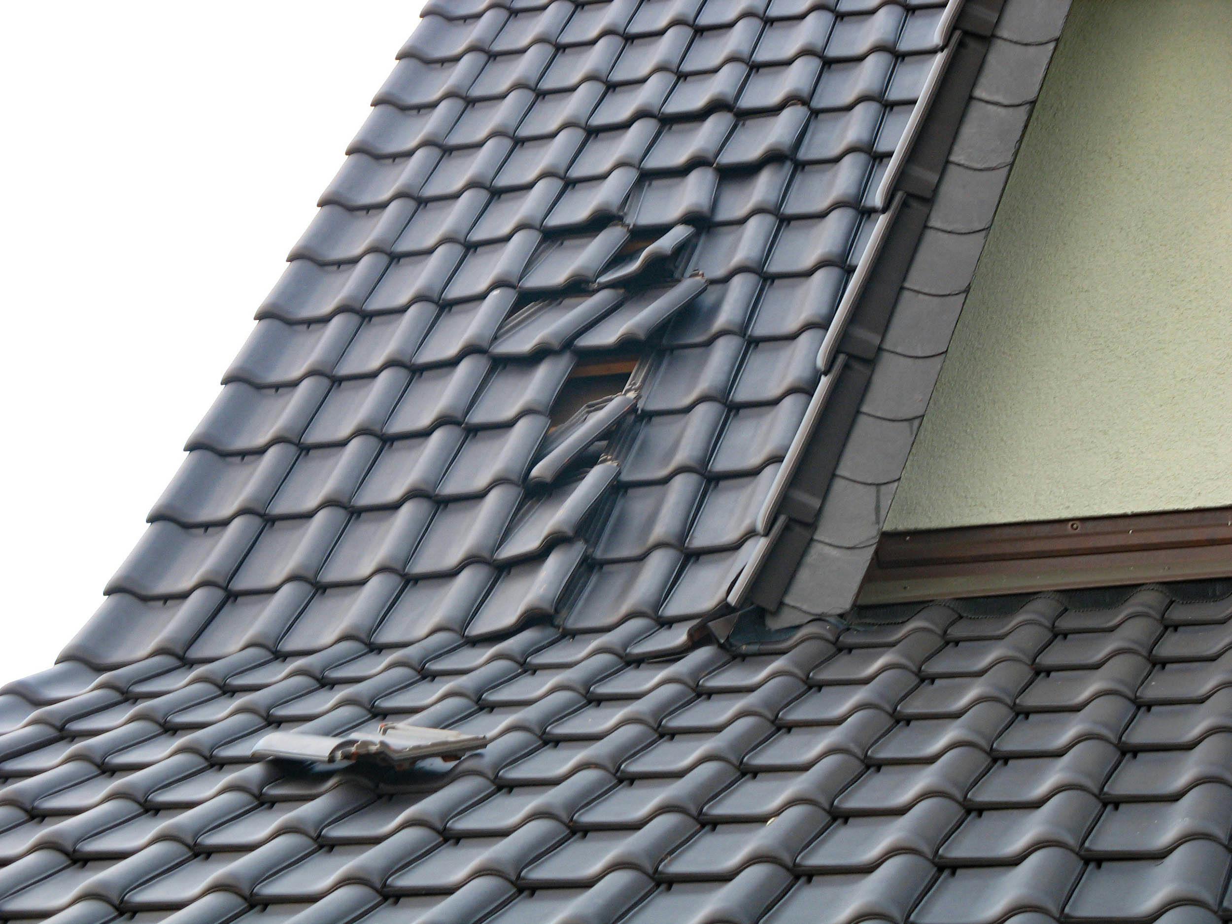 Stormschade dakpannen