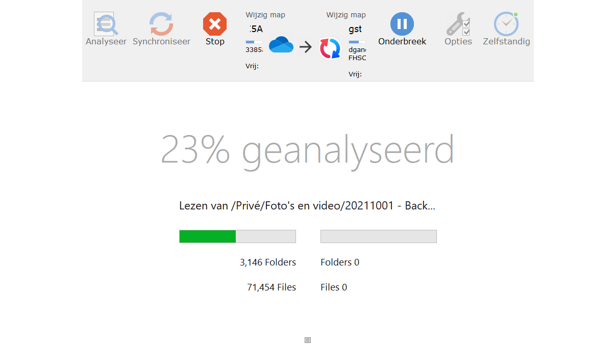 Gebruik de analysefunctie om op voorhand te bekijken waar eventuele wijzigingen toe leiden.