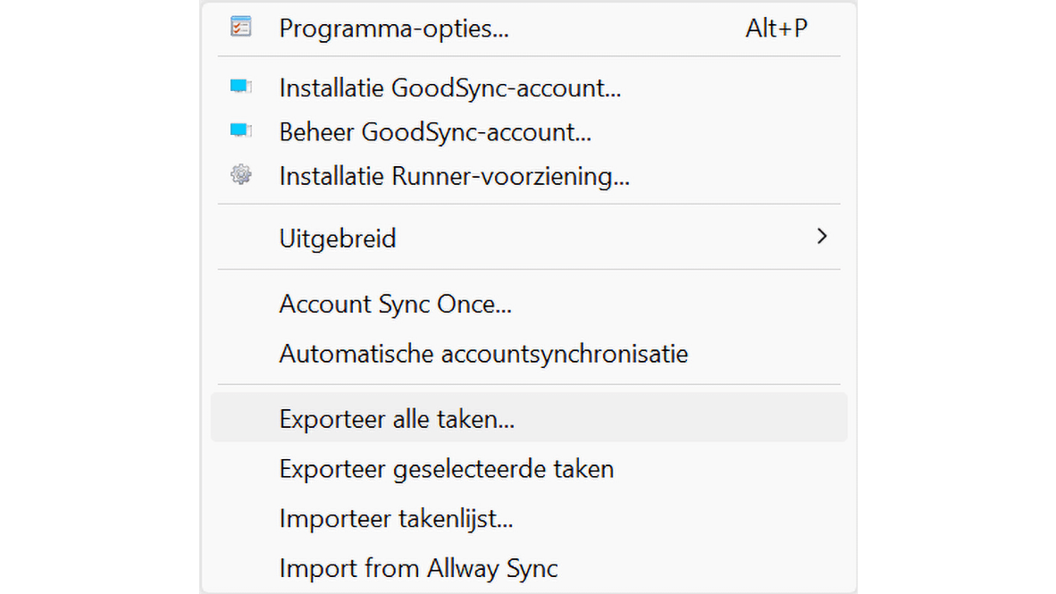 Door takenlijsten te exporteren kun je ze ook op andere apparaten gebruiken.