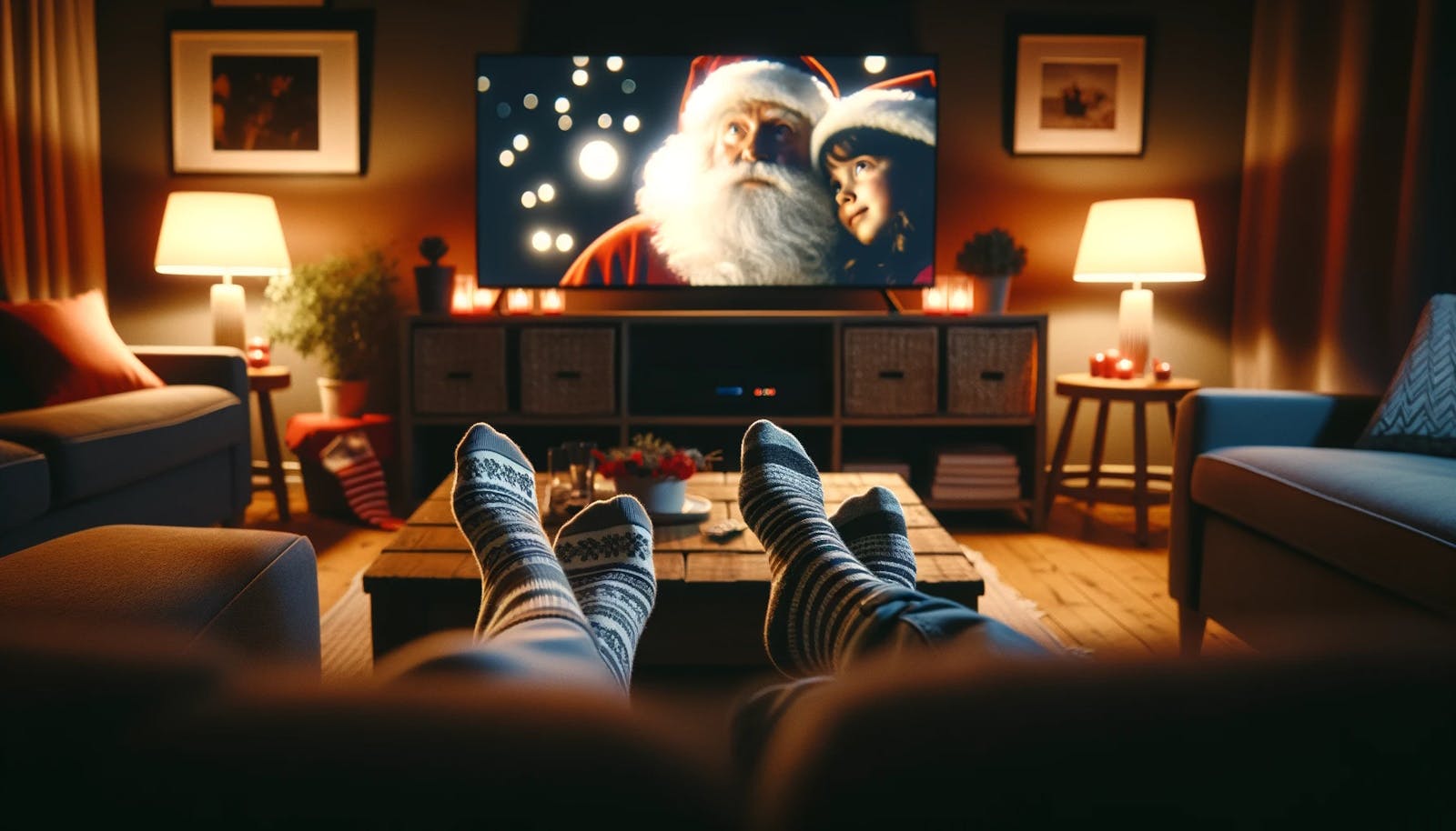 Thuisbioscoop met kerstfilm